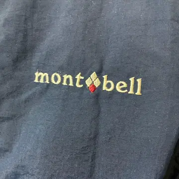 mont-bell 후드 부착 네이비 베스트 몽벨 네이비 몽벨 로고 자수