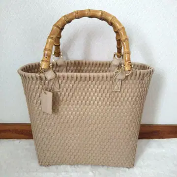 BEUTY&YOUTH 대나무 핸들 바스켓백