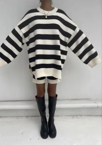 su do 보더 니트 셋업