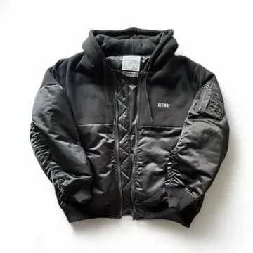 KiEMA MA-1 HOODIE / BLACK