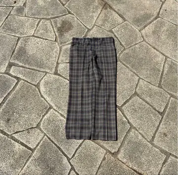 80~90s HAGGER 체크 팬츠 슬랙스 마드라스 체크