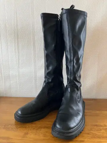 야마다야 JETEE 롱 부츠 통굽 블랙