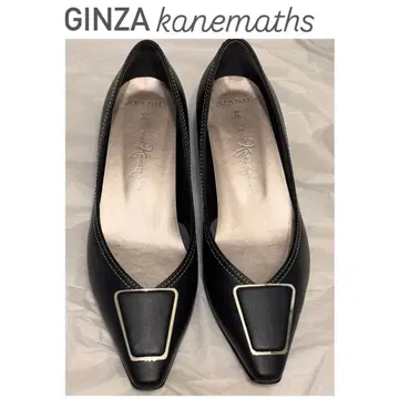 [ 긴자 카네마츠 ] 스틸레토 로우힐 펌프스