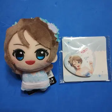 러브 라이브! 선샤인!! SD 인형 하트형 배지 와타나베 요우 2개 세트