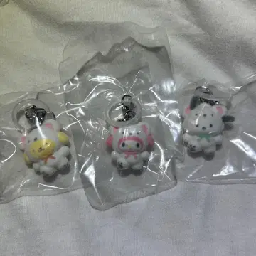 산리오 메지루시 액세서리 포근포근 스노우 3세트