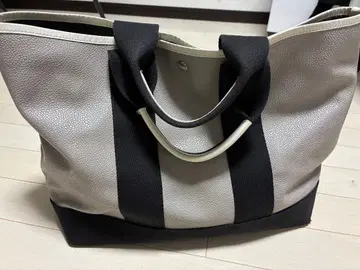 TOPKAPI 토트백 그레이와 블랙 스트라이프