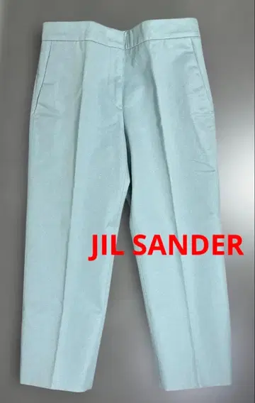 JIL SANDER 질 샌더 슬랙스 팬츠 민트 블루 코튼