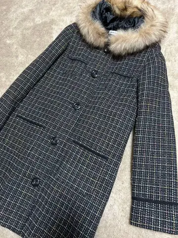 [ 새상품급 ] MILKFED 후드 퍼 퀼팅 코트 XS 사이즈