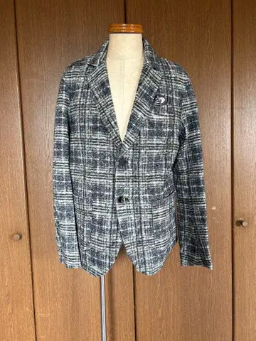 KOON 이탈리아 브랜드 체크 무늬 테일러드 자켓