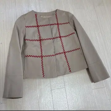 Sybilla 시빌라 양가죽 라무 가죽 자켓 울 스티치