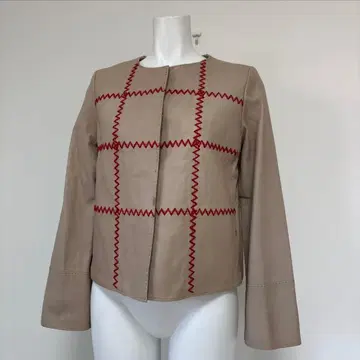 Sybilla 시빌라 양가죽 라무 가죽 자켓 울 스티치