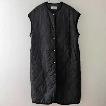 글로벌 워크 퀼팅 롱 베스트 롱베스트 골드 버튼