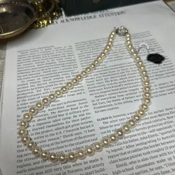 조개 펄 목걸이 39cm