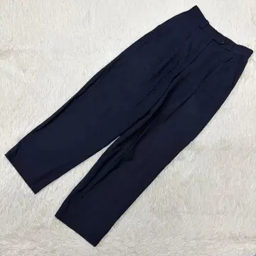 DONNA erre 얇은 소재 슬랙스 네이비 42 심플