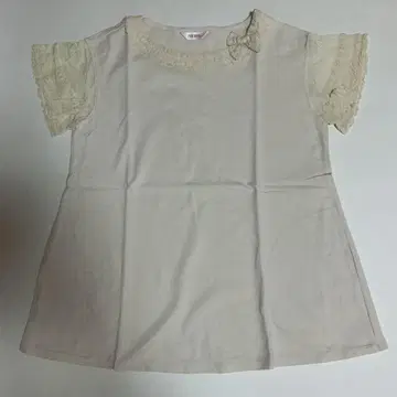 핑크하우스 론 프릴 티셔츠 튜닉 아이보리