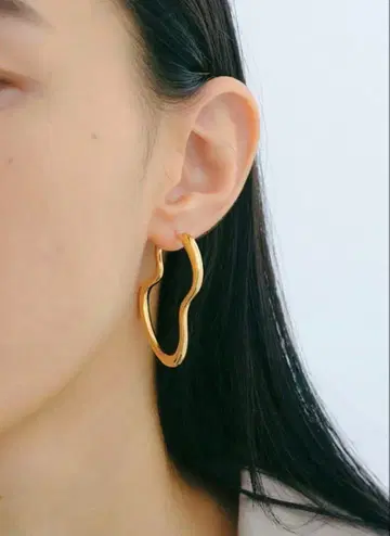 Jouete 골드 후프 귀걸이