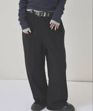 WHO'S WHO gallery 슬래시 포켓 맨투맨 이지 팬츠