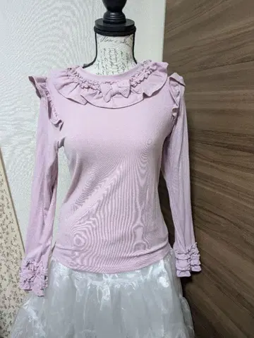 프릴 리본 컷 풀 핑크 axes femme kawaii