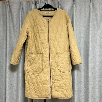 사만사 모스모스 베이지 퀼팅 자켓