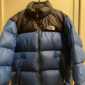 THE NORTH FACE 남성용 다운 자켓 L 사이즈 파랑/블랙
