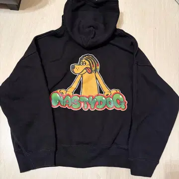 NASTYDOG 나스티도그 블랙 후드티 M