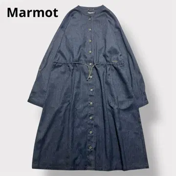 컨디션 최상 Marmot 사각유리 콜라보 롱 원피스 L 울 마모트