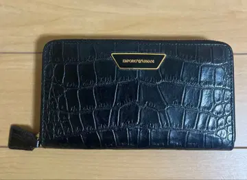 새상품급 엠포리오 아르마니 장지갑 가죽 블랙