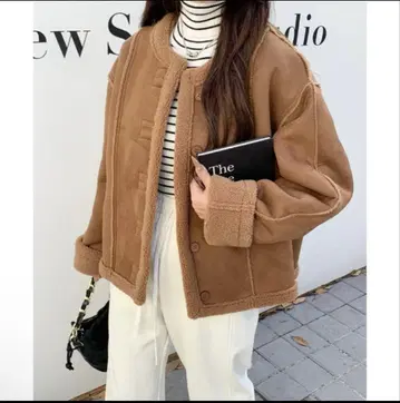 리버서블 보아 자켓 by_legna 브라운 bylegna 레그나