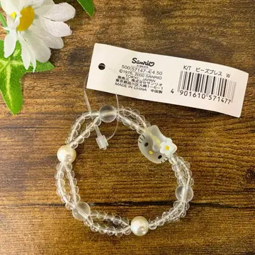 레어 카오하나 헬로키티 비즈 팔찌 2000년제 희귀 당시 물품