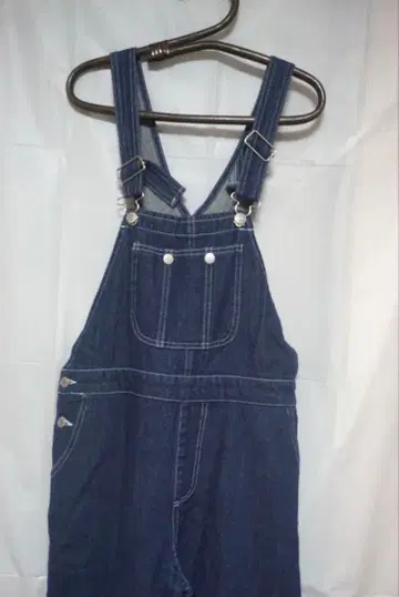 다크 데님 살로펫 오버롤