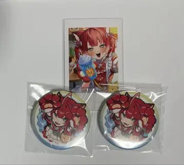 CR 아카미 카루비 캔뱃지 셀피 카드