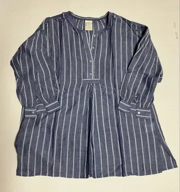 써니클라우드 스트라이프 패턴 풀오버 셔츠 블라우스 MT