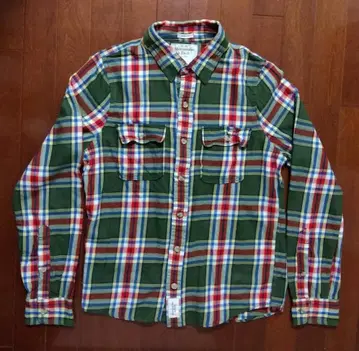 정품 새상품 Abercrombie & Fitch 남성용 플란넬 셔츠 M