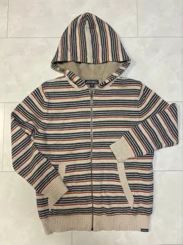 Eddie Bauer 스트라이프 풀 집업 후드티 M