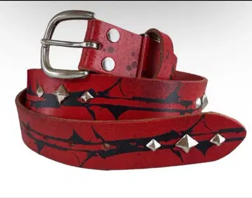 little willow 스터드 벨트 빨간색 최저가