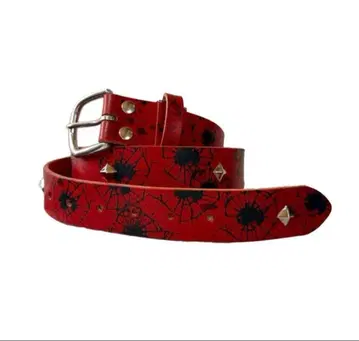 little willow 스터드 벨트 빨간색 최저가