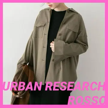 ROSSO 큐프라 혼방 셔츠 자켓 카키