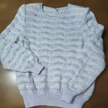 손뜨개질 스웨터 울 100%