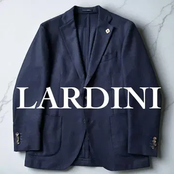 미사용급 LARDINI 테일러드 자켓 네이비 앤컨 가을/겨울 50