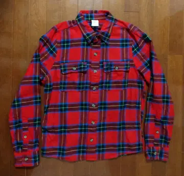 정품 새상품 Abercrombie & Fitch 남성용 플란넬 셔츠 L