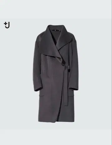 질 샌더 콜라보 캐시미어 브랜드 노카라 코트