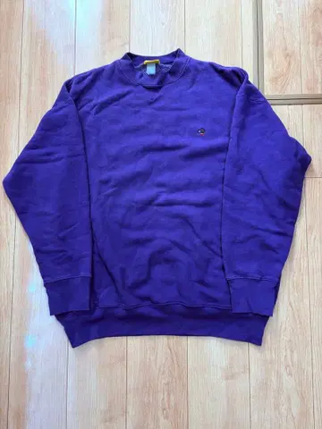 퍼플 크루넥 맨투맨 구제 의류