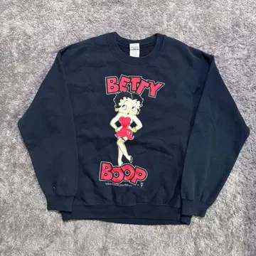 'BETTY BOOP' 맨투맨 (M) 90s 카피라이트