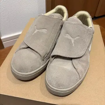 PUMA 스웨이드 그레이 슬립온 24.5cm