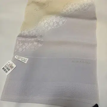 연보라색 실크 오비 장식 천