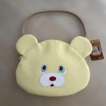 작가님 가죽 파우치 테디베어