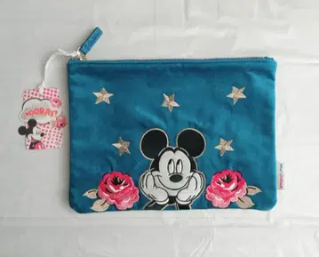 [ 미사용 새상품 ] 캐스키드슨 디즈니 벨벳 파우치 미키마우스