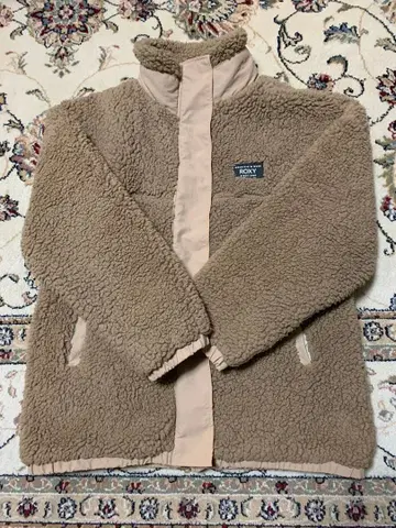 ROXY 보아 자켓 집업 안감 퀼트 베이지