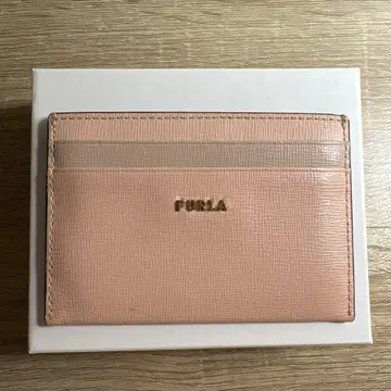 FURLA 핑크 가죽 카드 케이스 박스 포함