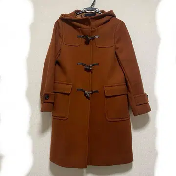 Green Label Relaxing 오렌지 벽돌색 더플 코트